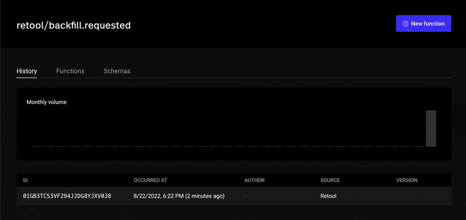 Inngest Cloud dashboard view event payload